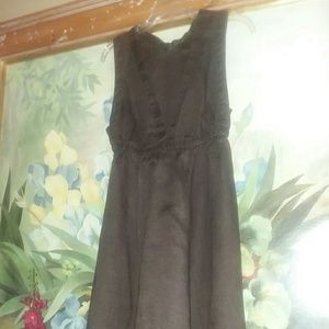 Linen Dress BROWN Sz Medium
